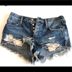 free people loving good vibrations cutoffs